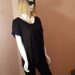 Black flowy shirt ,Plus Size